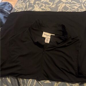 Tommy Bahama Black Quarter-Zip sleeveless